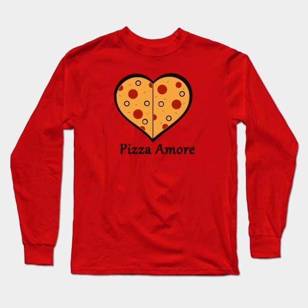 Pizza Amore Long Sleeve T-Shirt by TaliDe